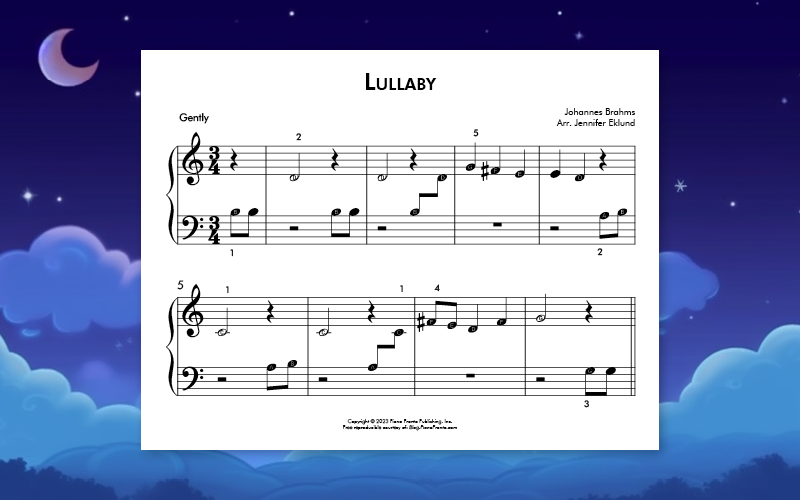 Free Sheet Music: Lullaby